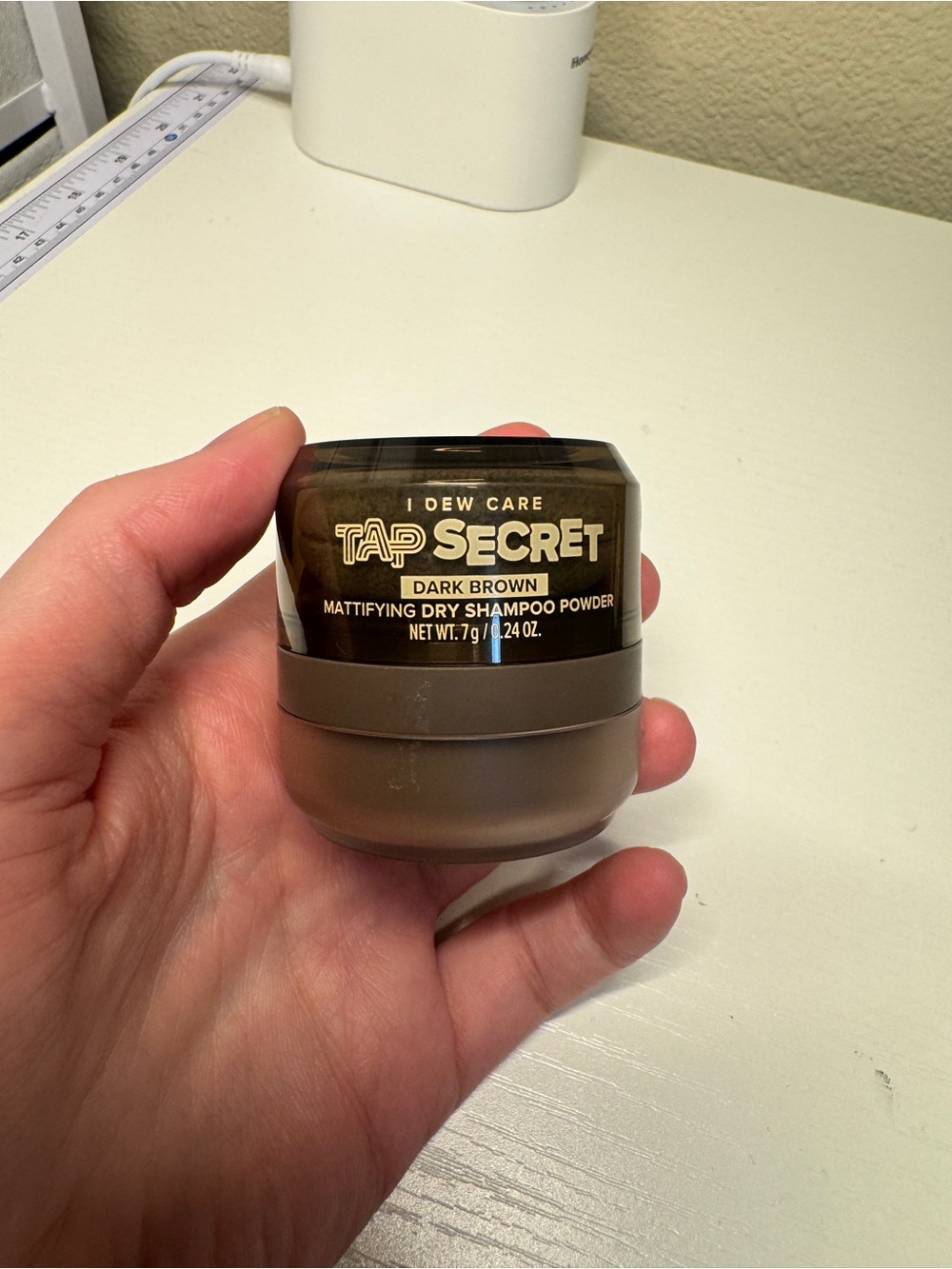 Tap Secret Mattifying Dry Shampoo Powder - Dark Brown